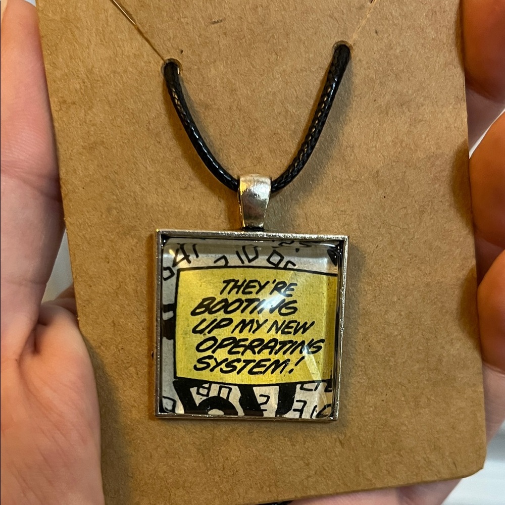 UpCycled comic book Pendant Necklace
